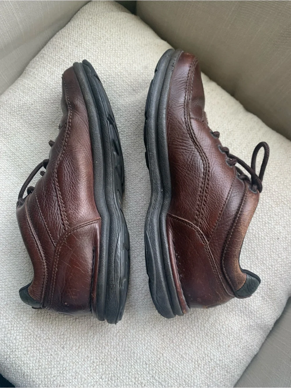 Rock Port Men's Brown Leather Lace-Up Comfort Shoes